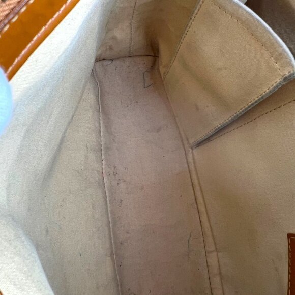 LOUIS VUITTON Monogram LV Mini Lucille PM Bag Beige Camel Brown 2004 Authentic - Picture 11 of 17